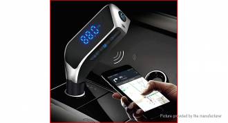 V1 Car FM Transmitter,Bluetooth,AUX,Charger and Voltmeter