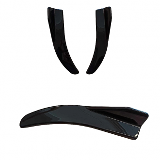 Universal Πλαϊνα Σπόιλερ Μπροστά ή Πίσω Αυτοκινήτου 40cm Black Gloss Spoiler