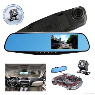 Καθρέπτης Αυτοκινήτου Full HD DVR με Κάμερα Καταγραφικό 4,3'' & Κάμερα Οπισθοπορείας