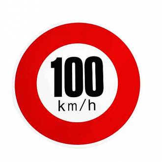 Αυτοκόλλητα Ορίου Ταχύτητας 100km - Σετ 10τμχ
