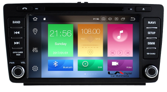 LM X005 GPS OEM OCTAVIA 5  05>12 8inc ANDROID 9 / 8core