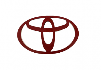 Σήμα Toyota Αυτοκόλλητο 18.6x12.4cm