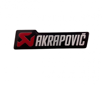 Αυτοκόλλητο Μεταλλικό AKRAPOVIC12x3cm