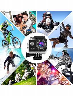 Ψηφιακή Spor βιντεοκάμερα 4K-Αθλητική φωτογραφική μηχανή δράσης Wifi HD 1080P