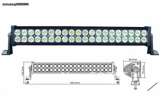 Προβολέας-Μπάρα εργασίας LED 120w 12-60v τύπος 2