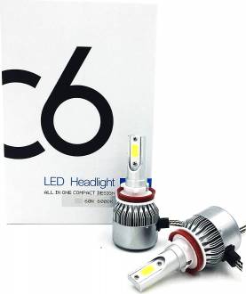 Φώτα LED αυτοκινήτου σετ 2τμχ 9005-HB3 36w 9-30V C6 6000Κ ψυχρό χρώμα