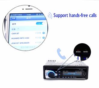 Ράδιο USB Bluetooth AUX-IN MP3 FM/USB/1 Din με κοντρόλ