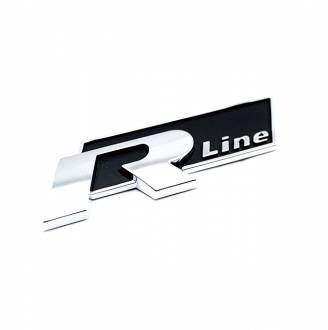 R-Line Μεταλλικό Αυτοκόλλητο Μαύρο