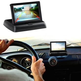 Αναδιπλούμενη Οθόνη Αυτοκινήτου Παρκαρίσματος TFT - LCD Monitor 4.3" 16:9