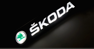 Φωτιζόμενο Λογότυπο Led για την Μάσκα - Skoda