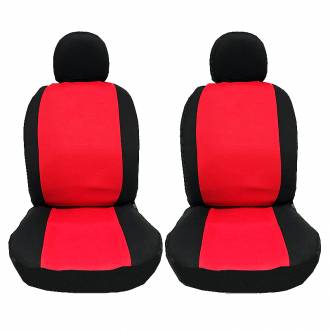 Καλύμματα Καθισμάτων Υφασμάτινα Smart Style Μαύρο-Κόκκινο Σετ Εμπρός-Πίσω 8τμχ