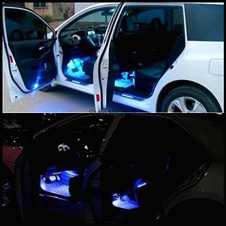 Εσωτερικός Led Φωτισμός Αυτοκινήτου με Τηλεχειριστήριο 12led 12v