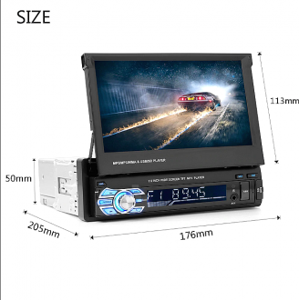 Αναδιπλούμενη οθόνη αφής 1 din multimedia player BT FM USB SD MP5 Player