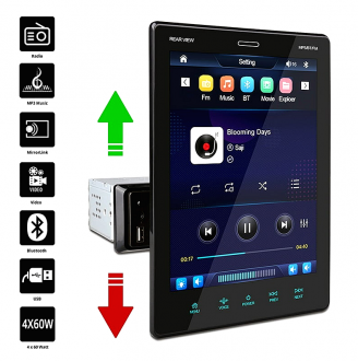 Οθόνη Αφής Αυτοκινήτου Universal με Βάση για 1DIN Bluetooth/USB και Οθόνη 9.5″