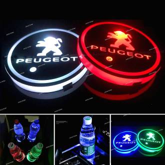 Φωτάκι Led Ποτηροθήκης Peugeot με 7 χρώματα