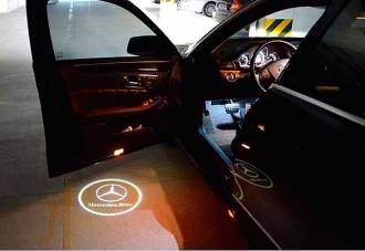 Φωτάκι Πόρτας Led με Λογότυπο Mercedes Benz 2τμχ