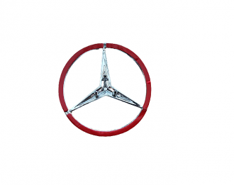Σήμα Mercedes Αυτοκόλλητο με Pins Κουμπωτό 8.50cm