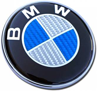 Σήμα Bmw Αυτοκόλλητο με Pins Blue Carbon 8.2cm