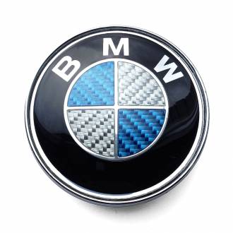 Σήμα Bmw Αυτοκόλλητο με Pins Blue Carbon 8.2cm