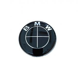 Σήμα Bmw Μαύρο 7.2cm με Βάση και Pins