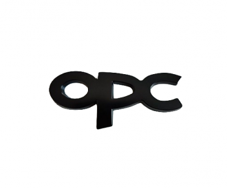 Αλουμίνιο Αυτοκόλλητο Σήμα OPC Μαύρο 8.2 x 3.7cm