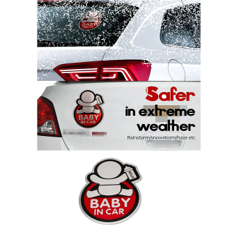 Αυτοκόλλητο Προειδοποίησης Αυτοκινήτου Baby in Car