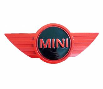Αυτοκόλλητο Σήμα Mini Cooper Κοκκινο 11.8cm x 5cm