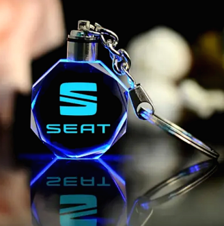 Φωτιζόμενο Μπρελόκ 3D σε Σχήμα Κρυστάλλου - Seat